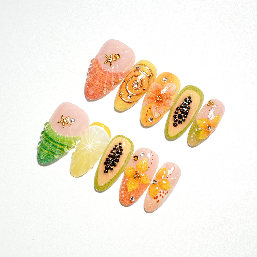 Creative Press-On Nail Art Set