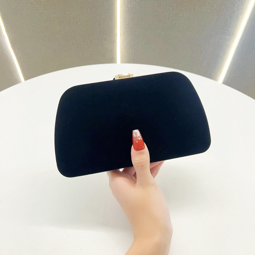Elegant Leaf-Accented Evening Clutch