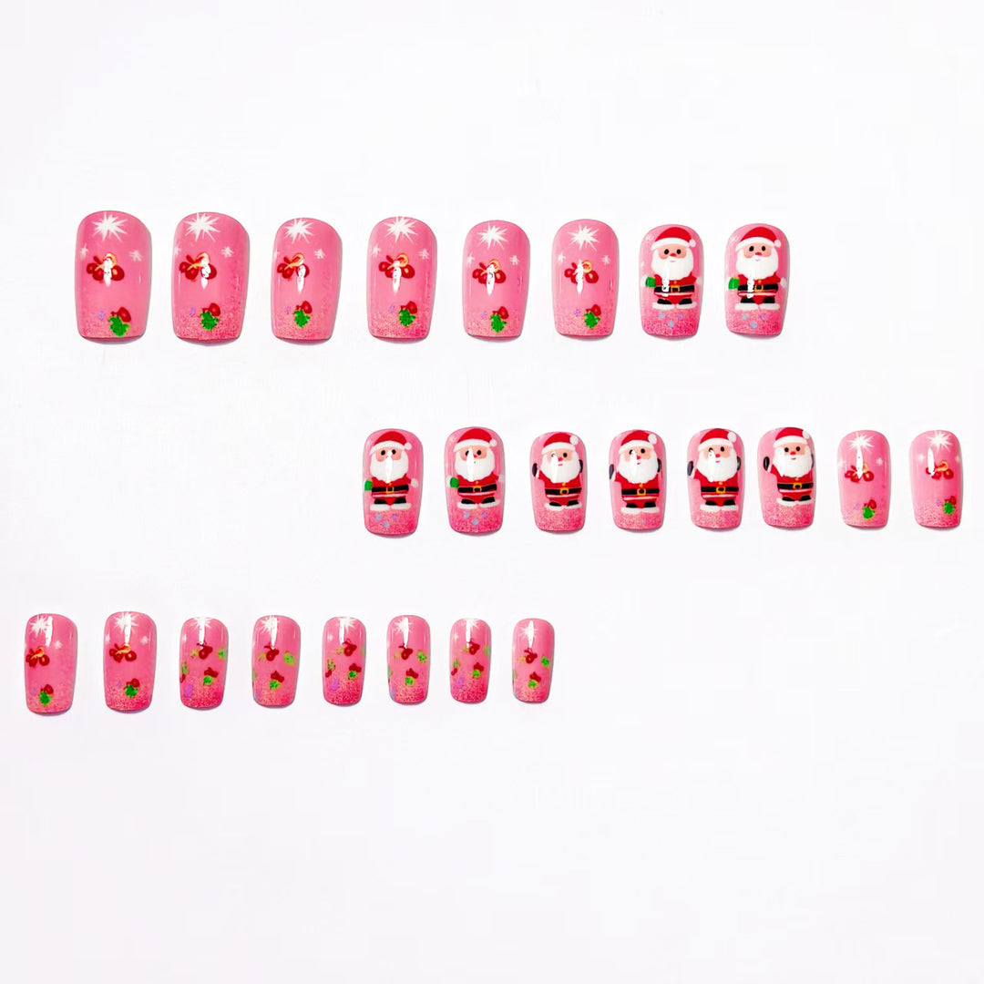 Festive 3D Santa Nail Art Kalsten