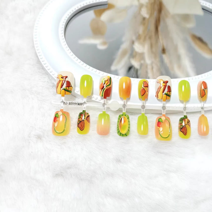 Artificial nails with fruit motifs Kalsten