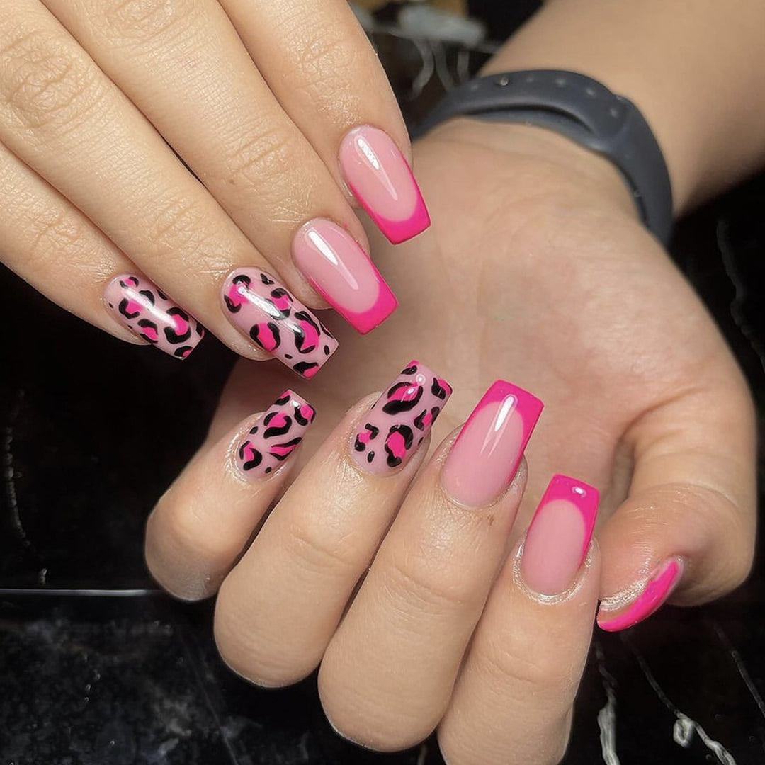 Stylish Leopard Print Nail Art Extensions Kalsten