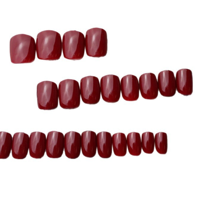 Classic Red Press-On Nail Set