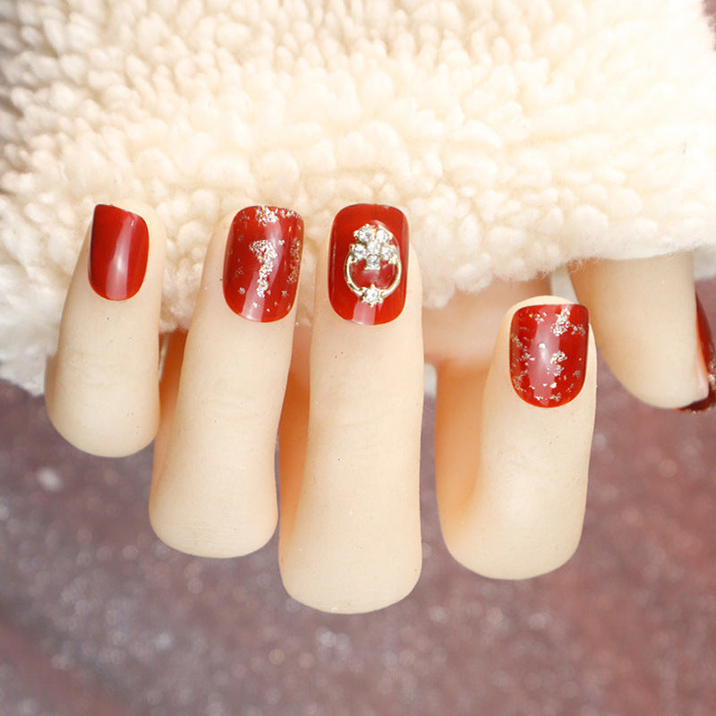 Elegant Decorative Press-On Nails