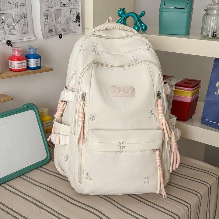 Cute Embroidered Casual Backpack Kalsten