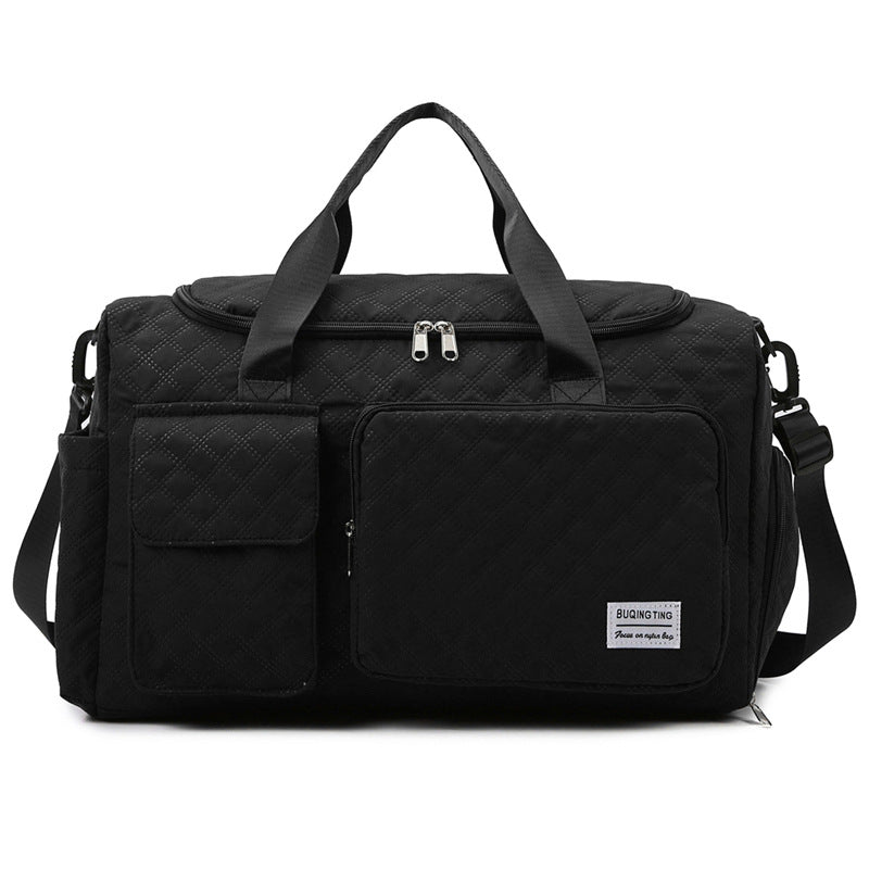 Spacious Quilted Weekend Duffle Bag Kalsten