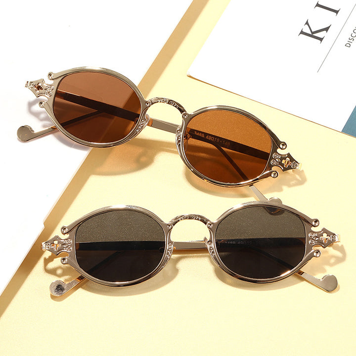 Fashionable sunglasses with elegant curved frame Kalsten
