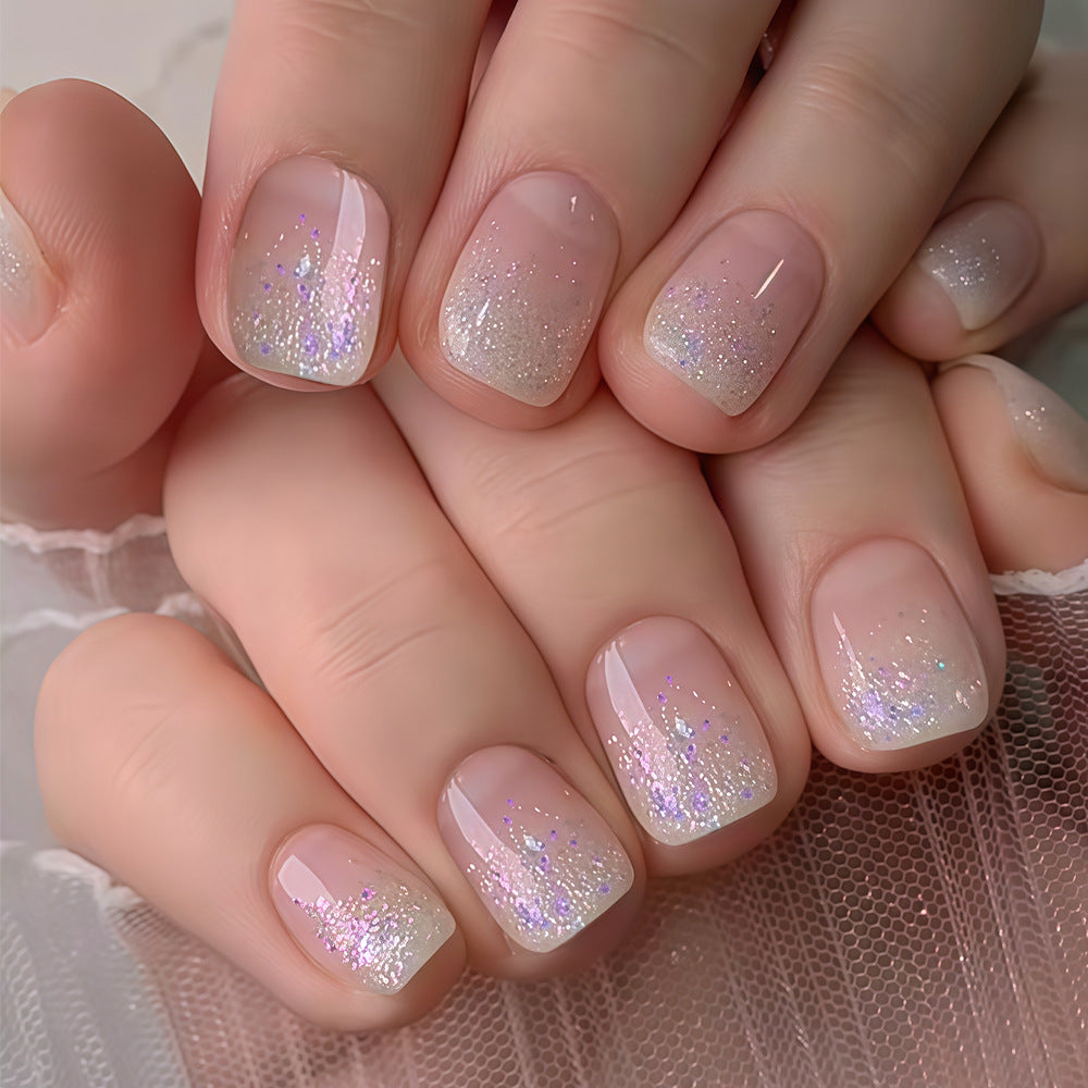 Artificial nails with glitter gradient effect Kalsten