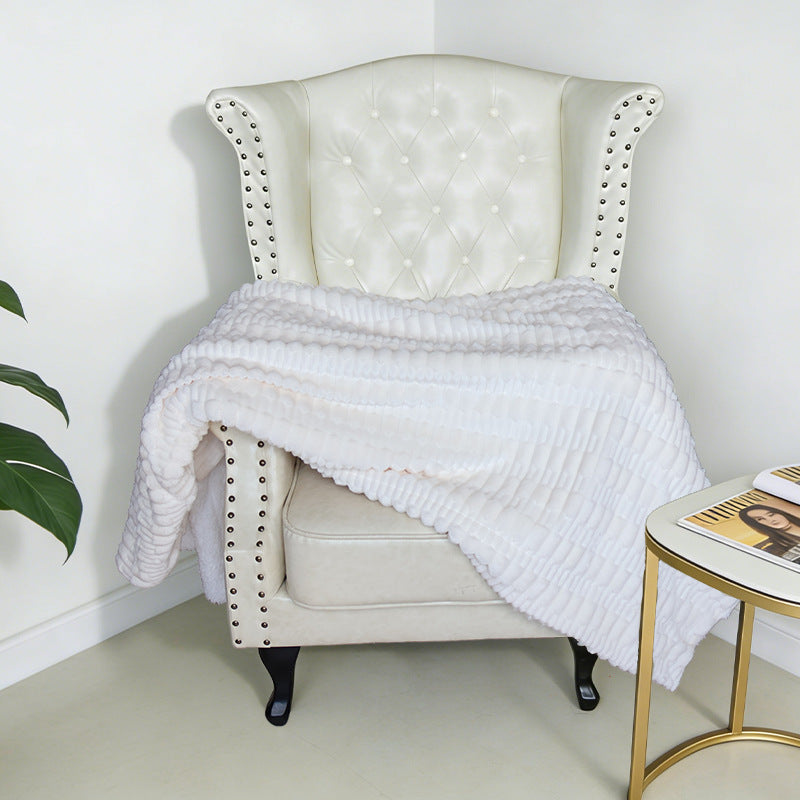 Women Cozy Structured Fleece Blanket Kalsten