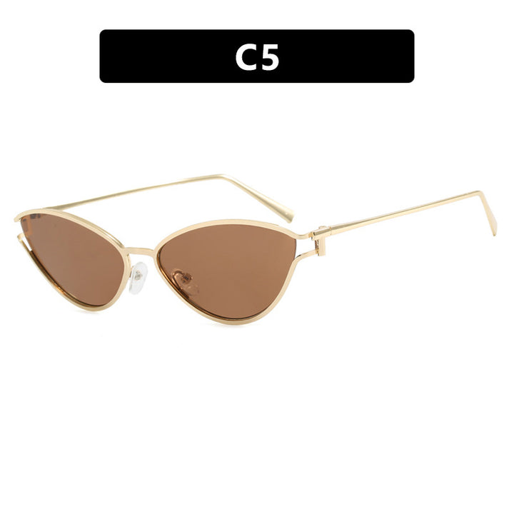 Women's Cat-Eye Sunglasses with Protective UV Filter and Elegant Metal Frame Kalsten