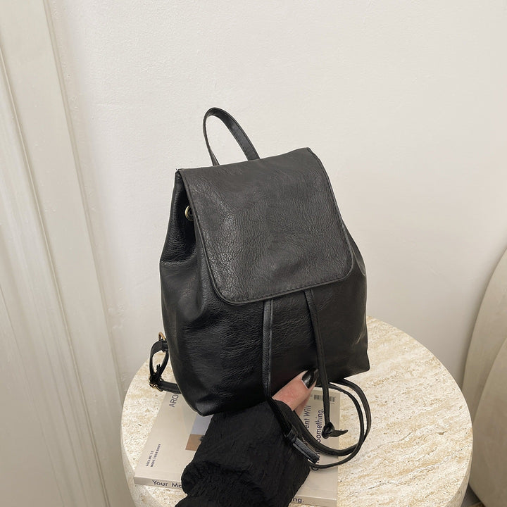 Cute Cat-Themed Faux Leather Backpack Kalsten