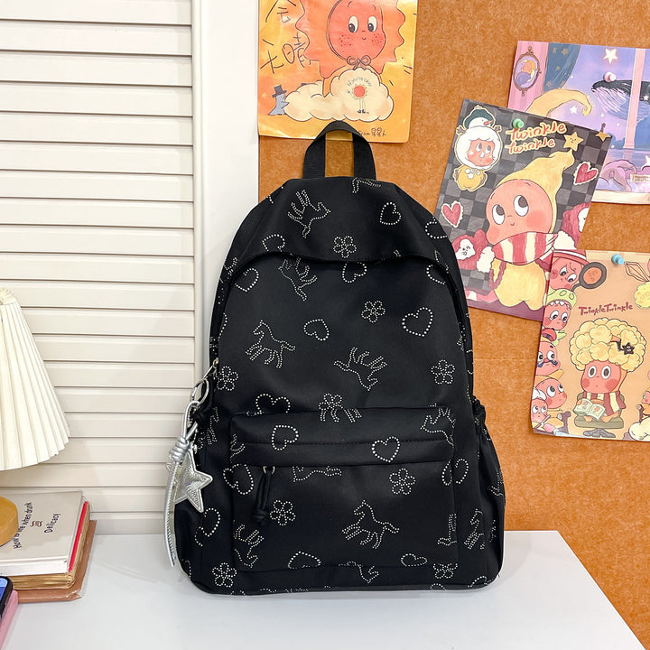 Durable Graphic Print Backpack Kalsten