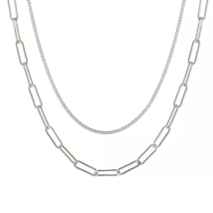 Layered Chain Link Necklace Kalsten