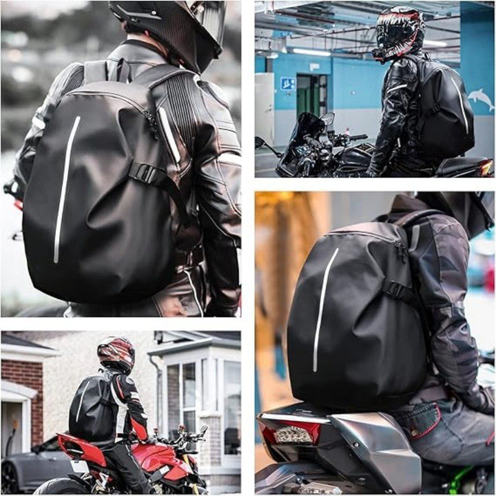 Waterproof motorcycle backpack with reflective elements Kalsten