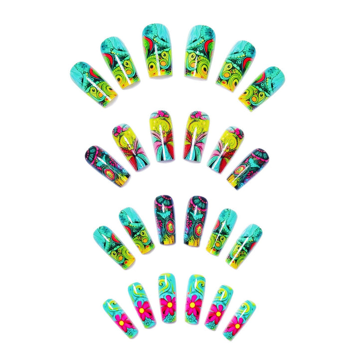 3D Artistic Floral Nail Art Kalsten