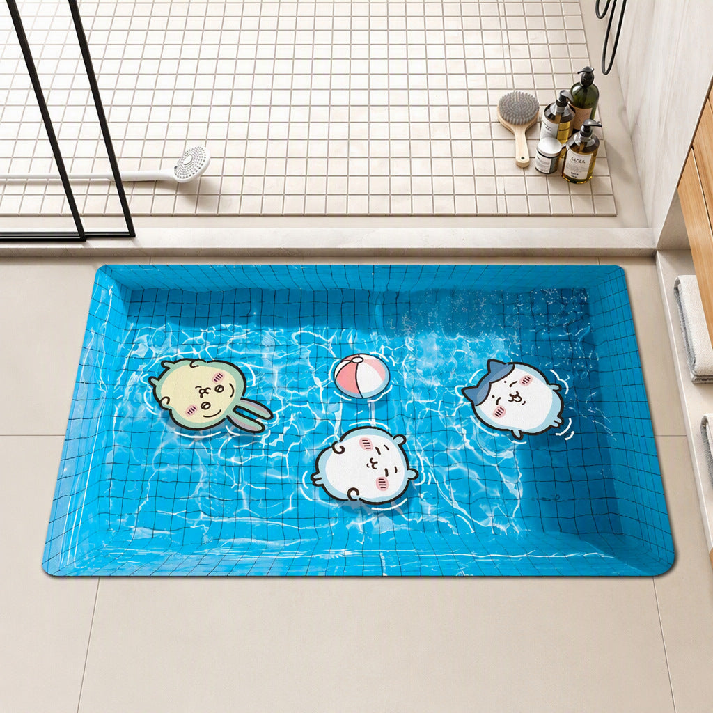 Cartoon-Themed Shower Mat Kalsten