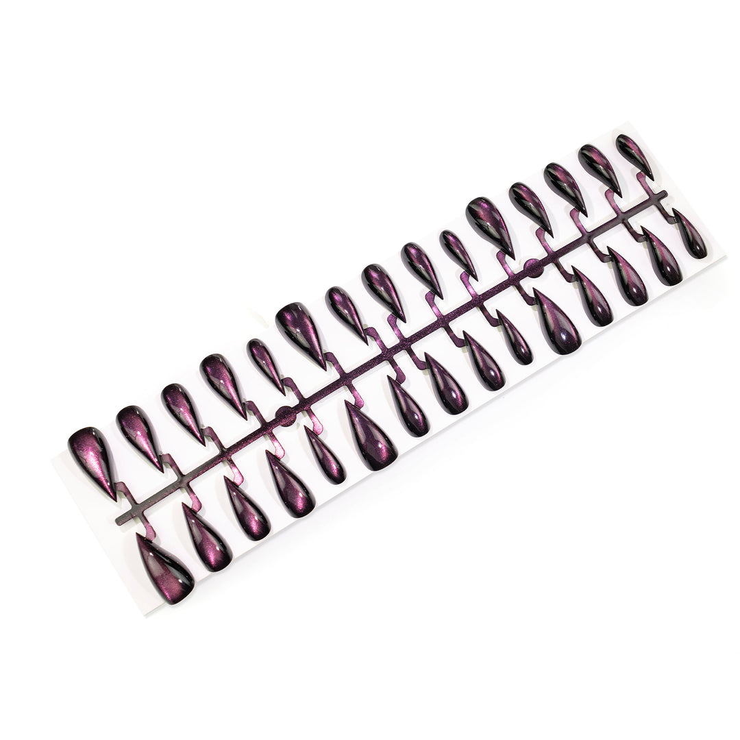 Artistic Stiletto Press-On Nail Set with Glossy Finish Kalsten