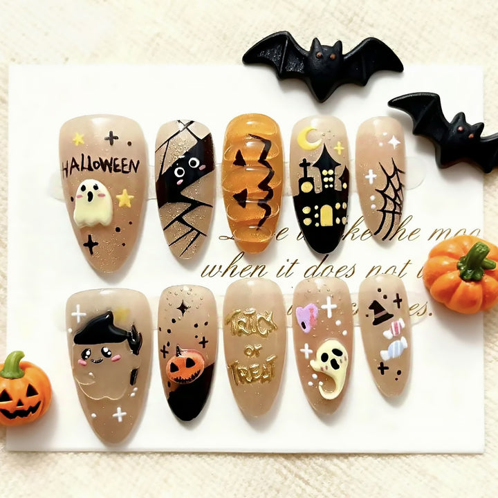 Halloween-Themed Press-On Nail Set Kalsten