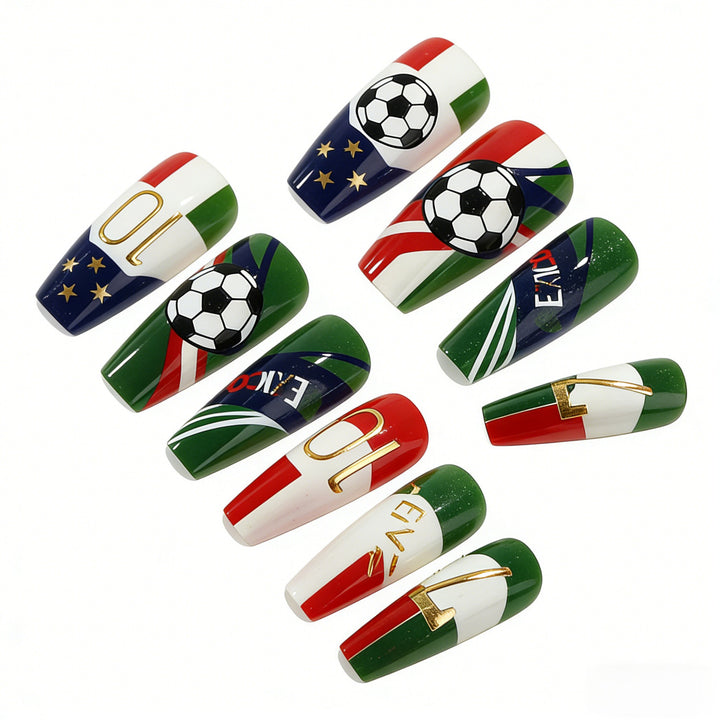 Sporty Nail Art Design Kalsten