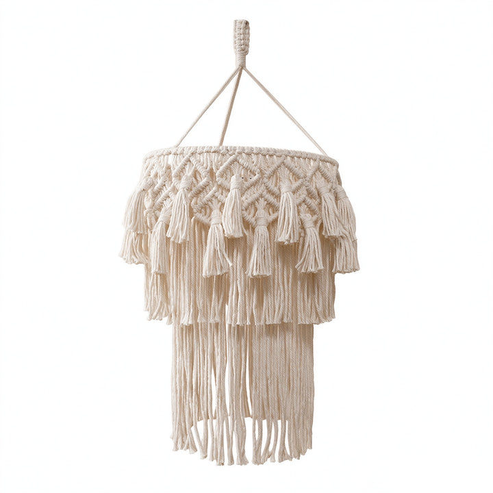 Macrame Hanging Decorative Light Fixture Kalsten