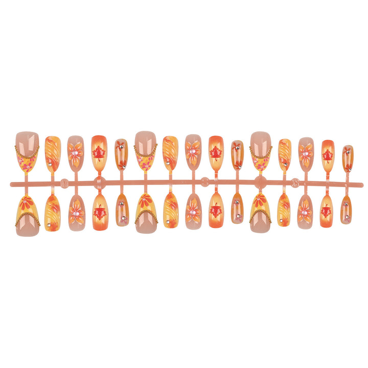 Floral-Inspired Press-On Nail Art Set