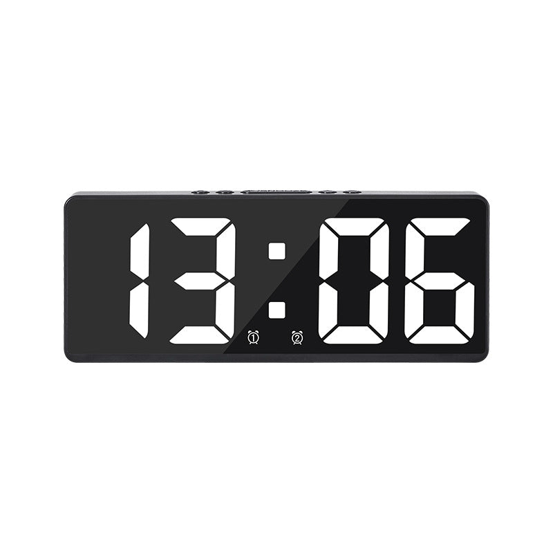 Digital LED alarm clock with large, light blue display and snooze function Kalsten