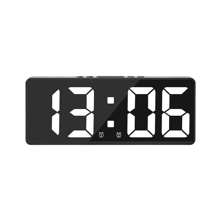 Digital LED alarm clock with large, light blue display and snooze function Kalsten