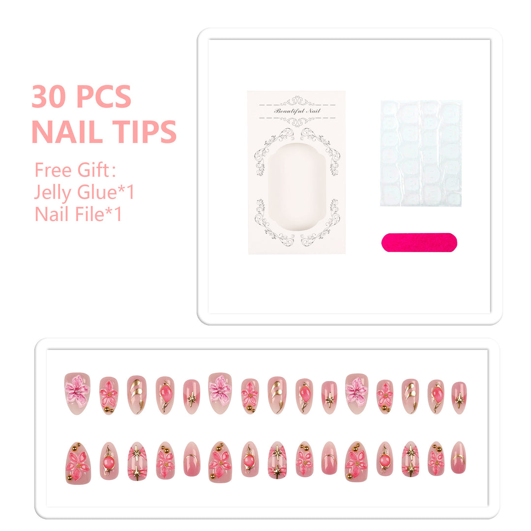 Decorative Floral Nail Art Set