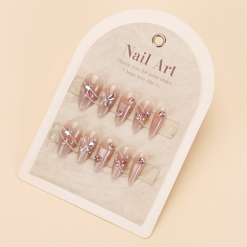Stylish Press-On Nail Tips with Leopard Design Kalsten