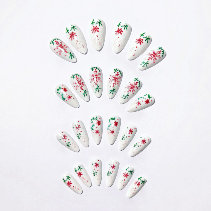 Artistic Snowflake Design Nail Art Kalsten