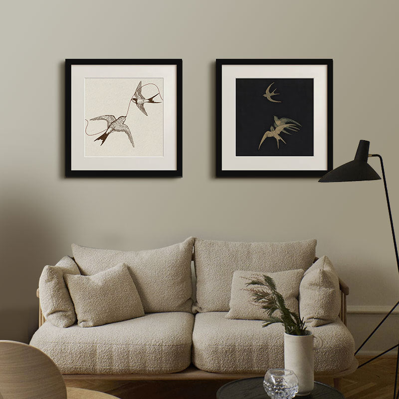 Framed Artistic Bird Art