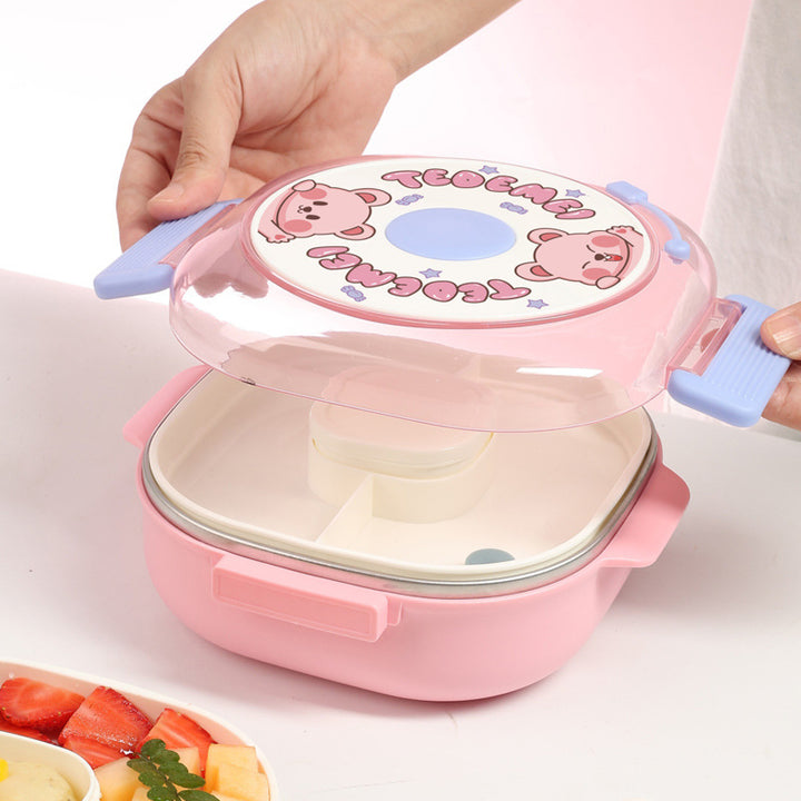 Fun-Themed Multi-Section Bento Lunch Box