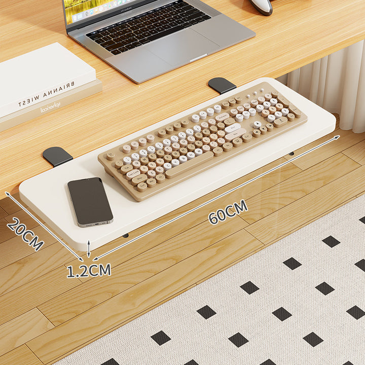 Clip-On Bamboo Folding Cup and Snack Side Table with Adjustable Swivel Clamp