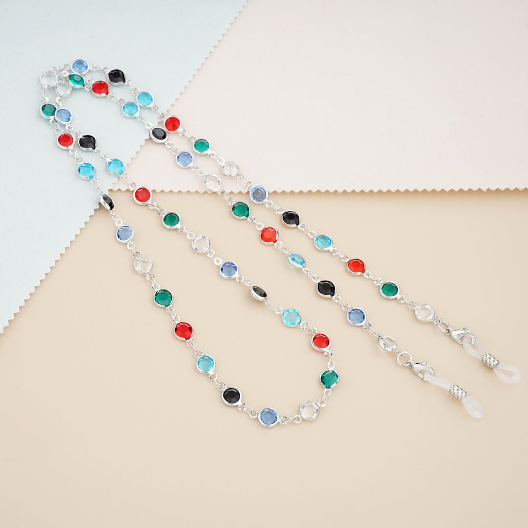 Gemstone-Accented Eyewear Chain Kalsten