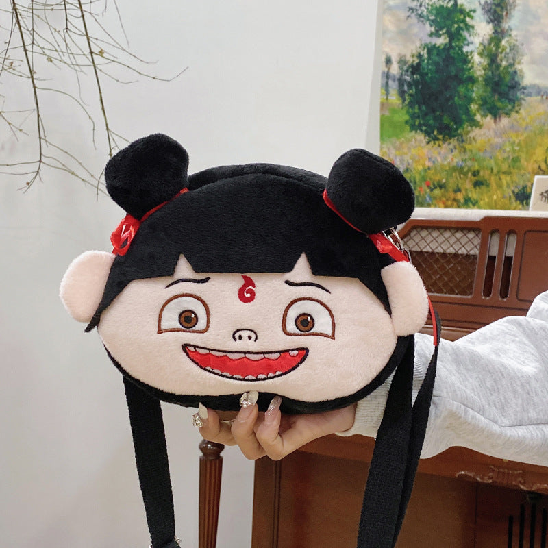 Cute Plush Character Shoulder Bag