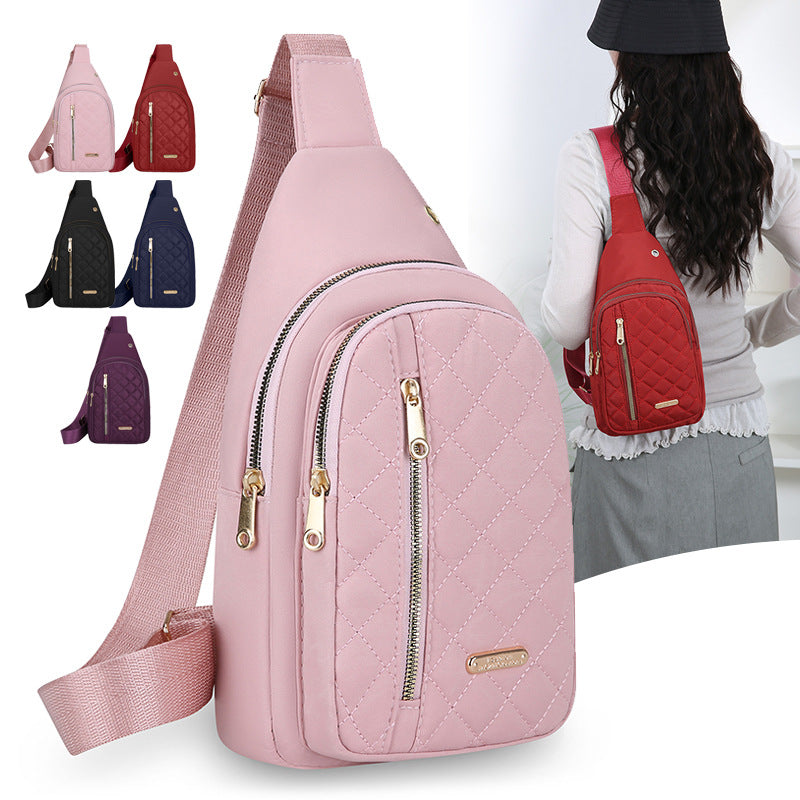 Quilted One-Shoulder Sling Bag Kalsten