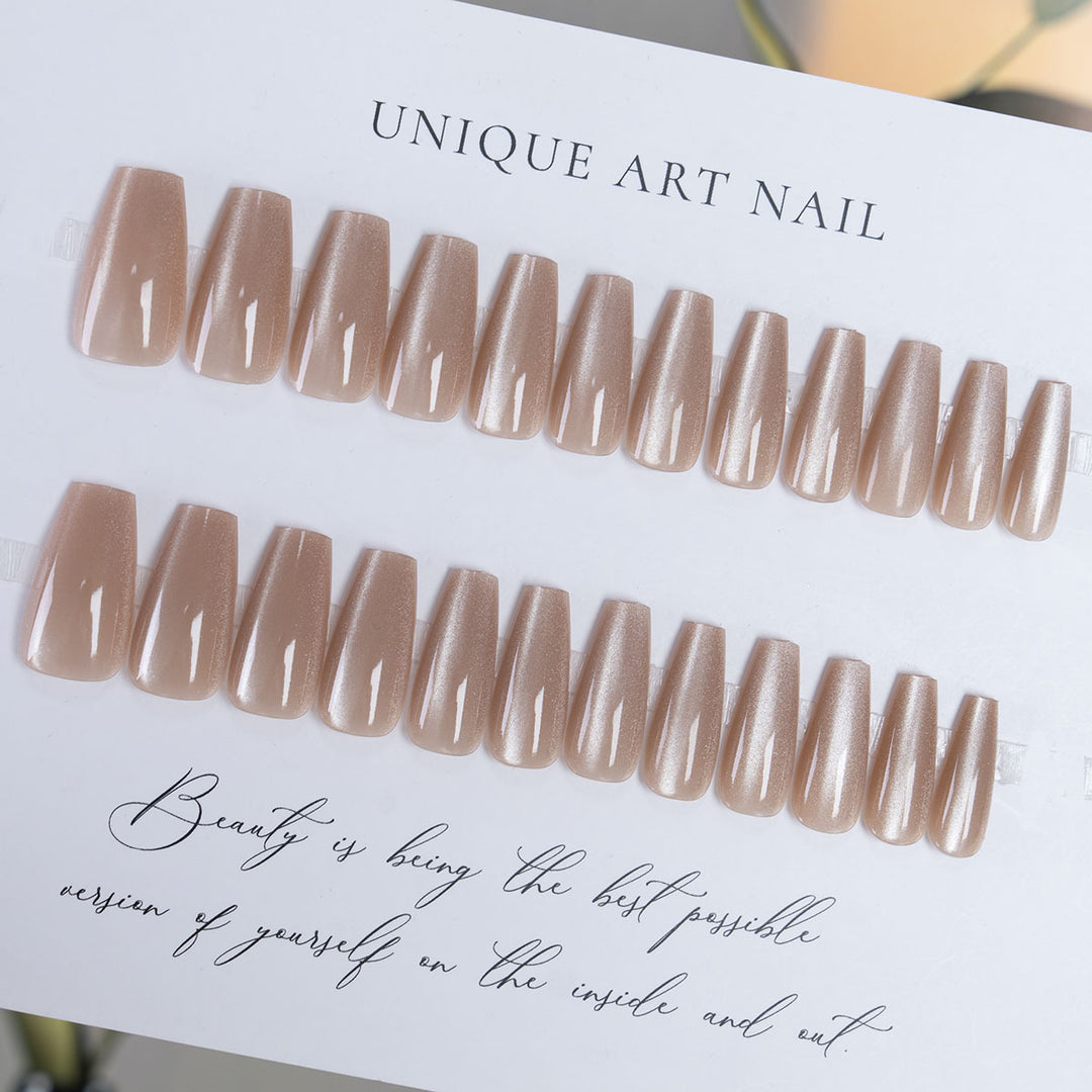 Long-Stiletto Glossy Press-On Nails