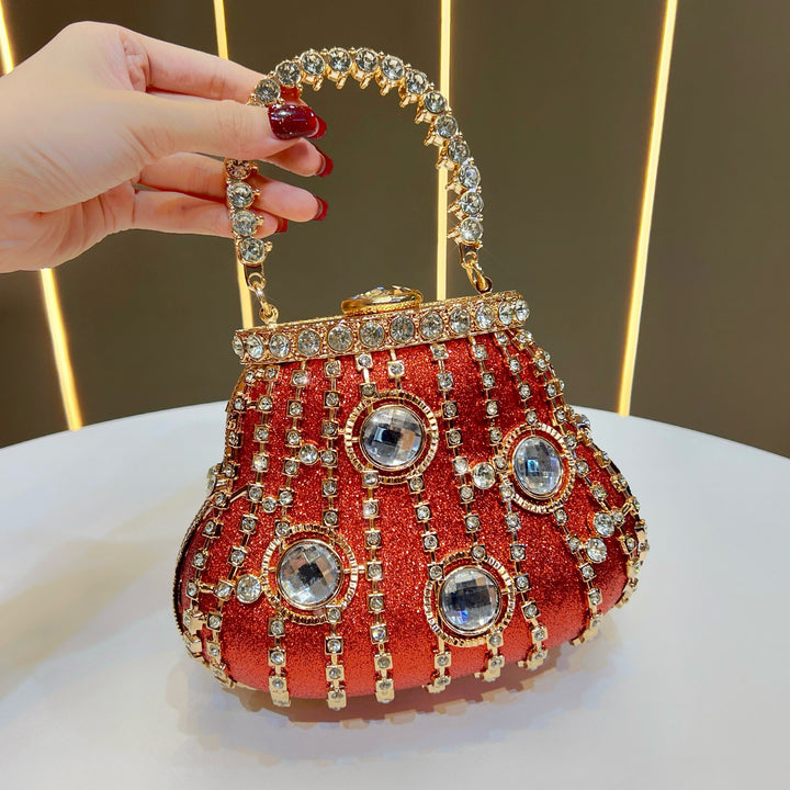 Vintage-Inspired Rhinestone Evening Handbag
