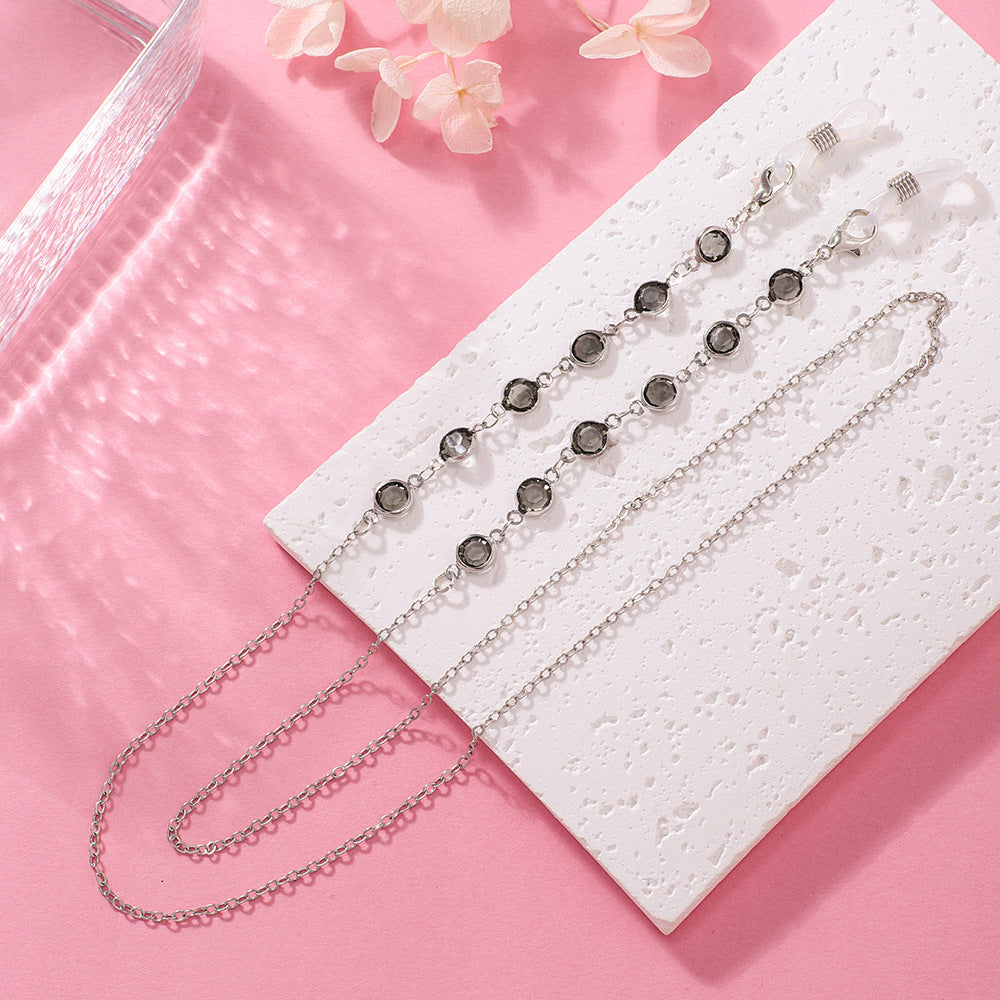 Stylish Crystal Chain Eyewear Holder Kalsten