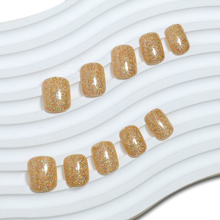 Glittery Press-On Nail Set Kalsten
