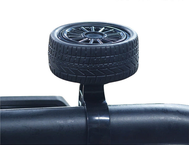 novelty wheel-shaped bicycle bell with adjustable handlebar clamp Kalsten