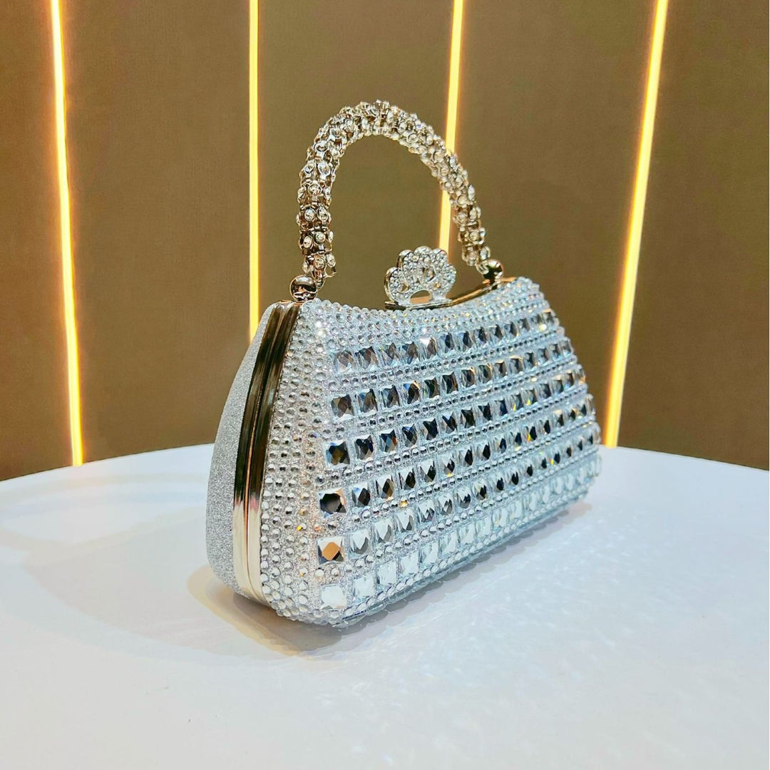 Ornate Studded Evening Handbag