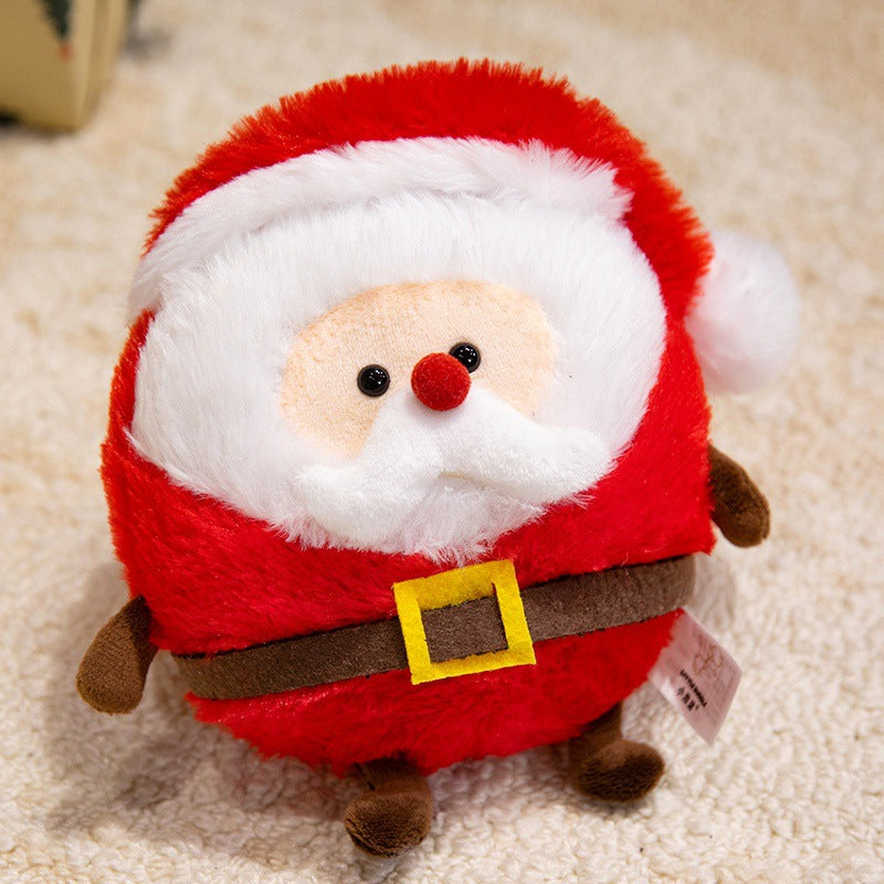 Plush Snowman Holiday Decorative Tabletop Soft Toy with Scarf & Felt Branch Arms Kalsten