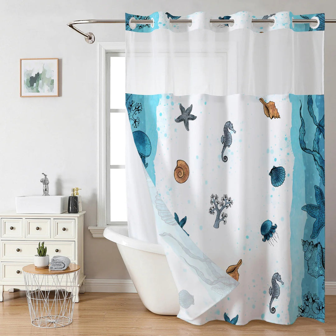 Artistic Floral Shower Curtain Kalsten