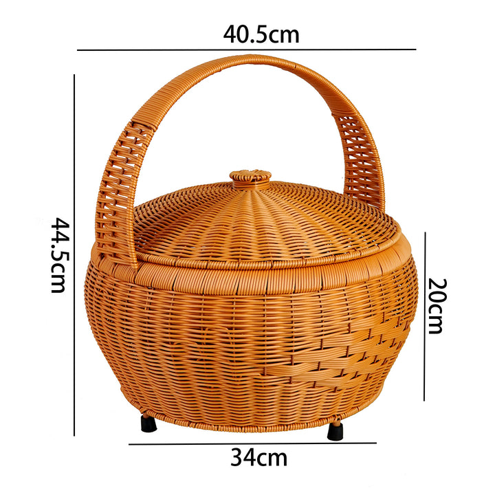 Multi-Tiered Woven Storage Basket Kalsten