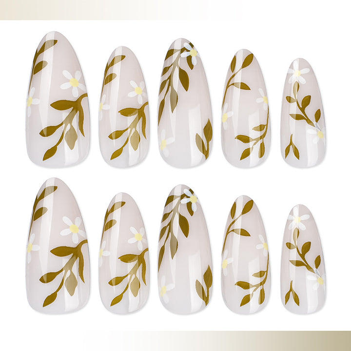 Festive Holiday Themed Decorative Press-On Nails