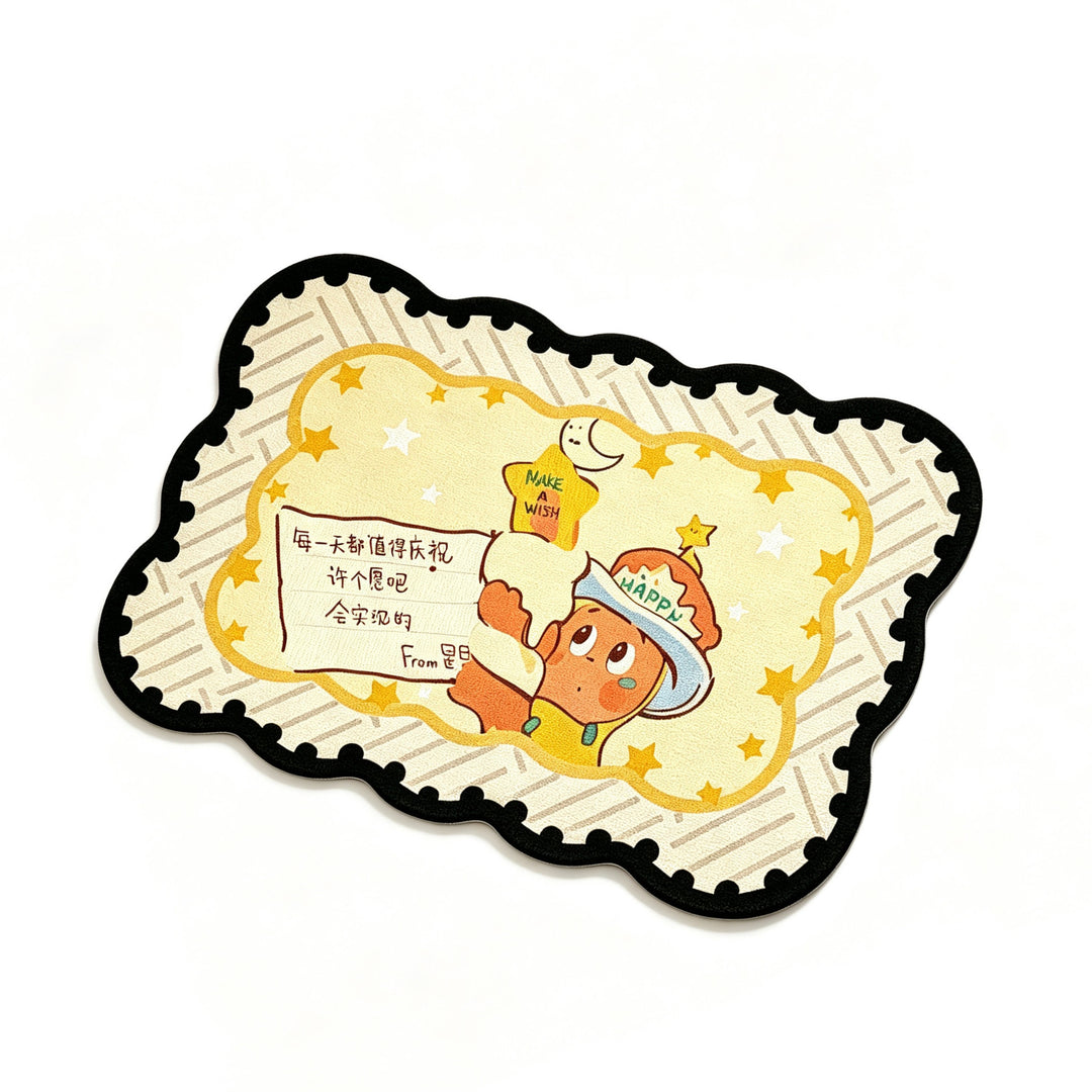 Cute Gingerbread-Themed Plush Bath Mat