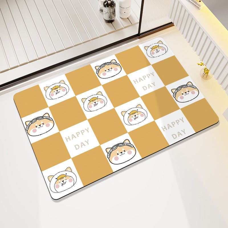 Fun-Themed Cartoon Bath Mat Kalsten