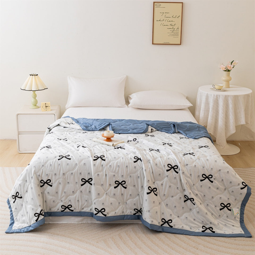 Women Cozy Blanket with Playful Bow Design Kalsten