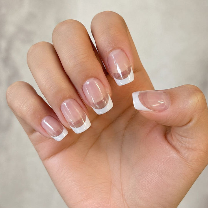 Elegant French Tip Acrylic Nail Enhancements Kalsten 1789915565