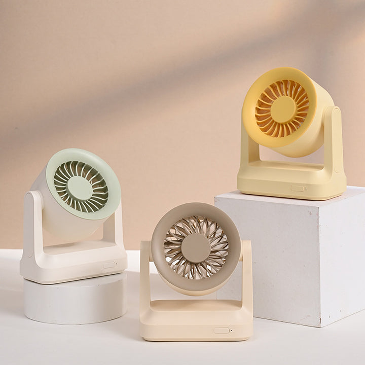 Unisex nan compact table fan and air circulator with swivel head and quiet DC motor Kalsten